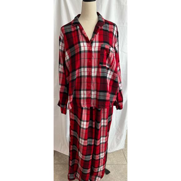 Victoria’s Secret PINK Women’s Red Plaid Dream Pajama Set Size XL - Picture 2 of 13